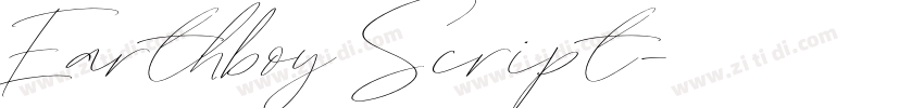 Earthboy Script字体转换